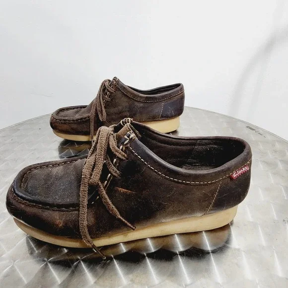 Clarks Shoes Clarks Originals Wallabees Padmora Brown Leather